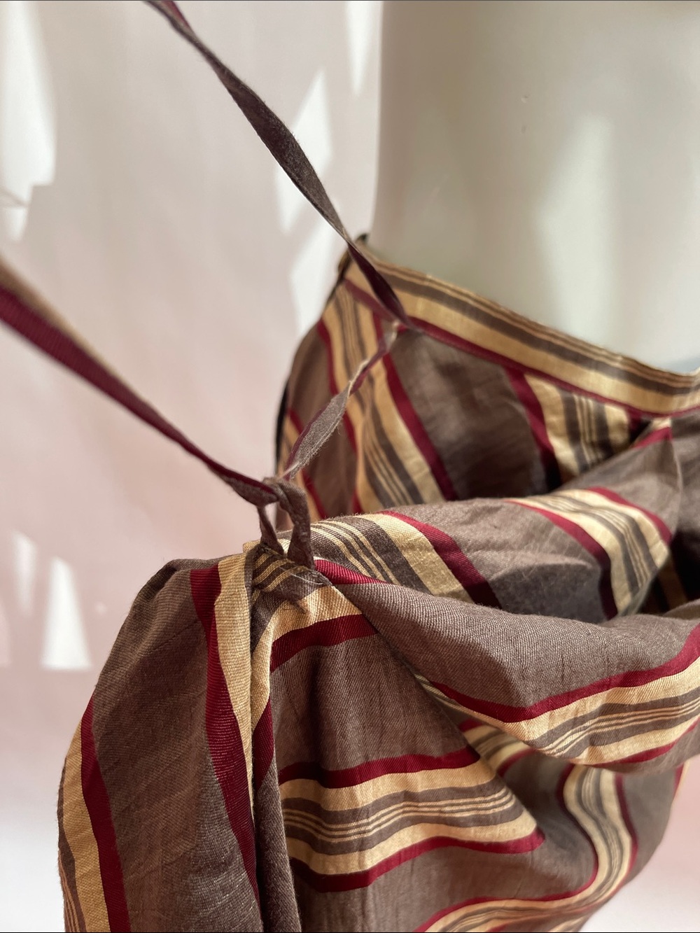 Vivienne Westwood Anglomania 2014 Linen Striped Wrap Skirt IT42 - Picture 13 of 14